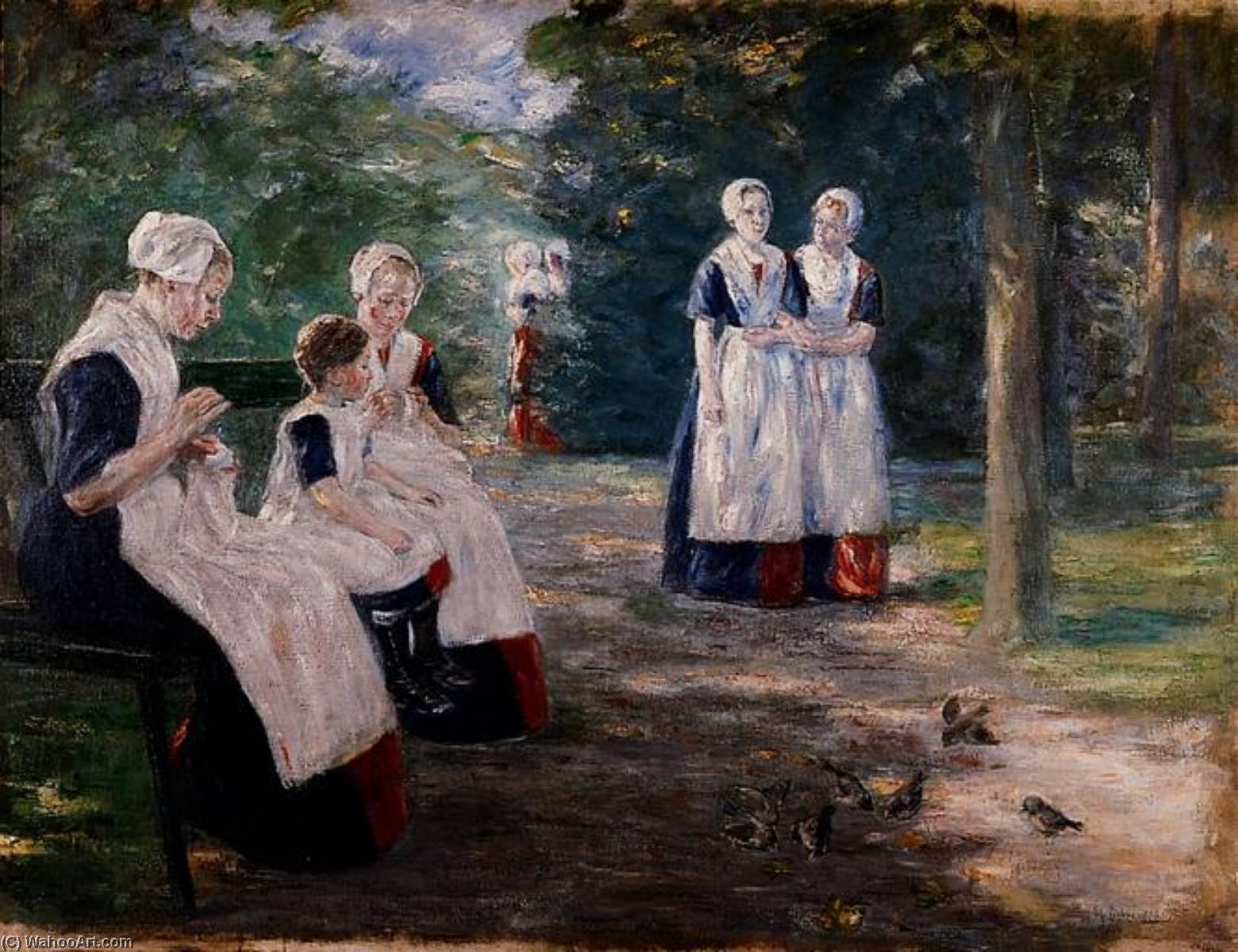 Le Jardin De L'orphelinat Communal De La Ville D'amsterdam — Max Liebermann