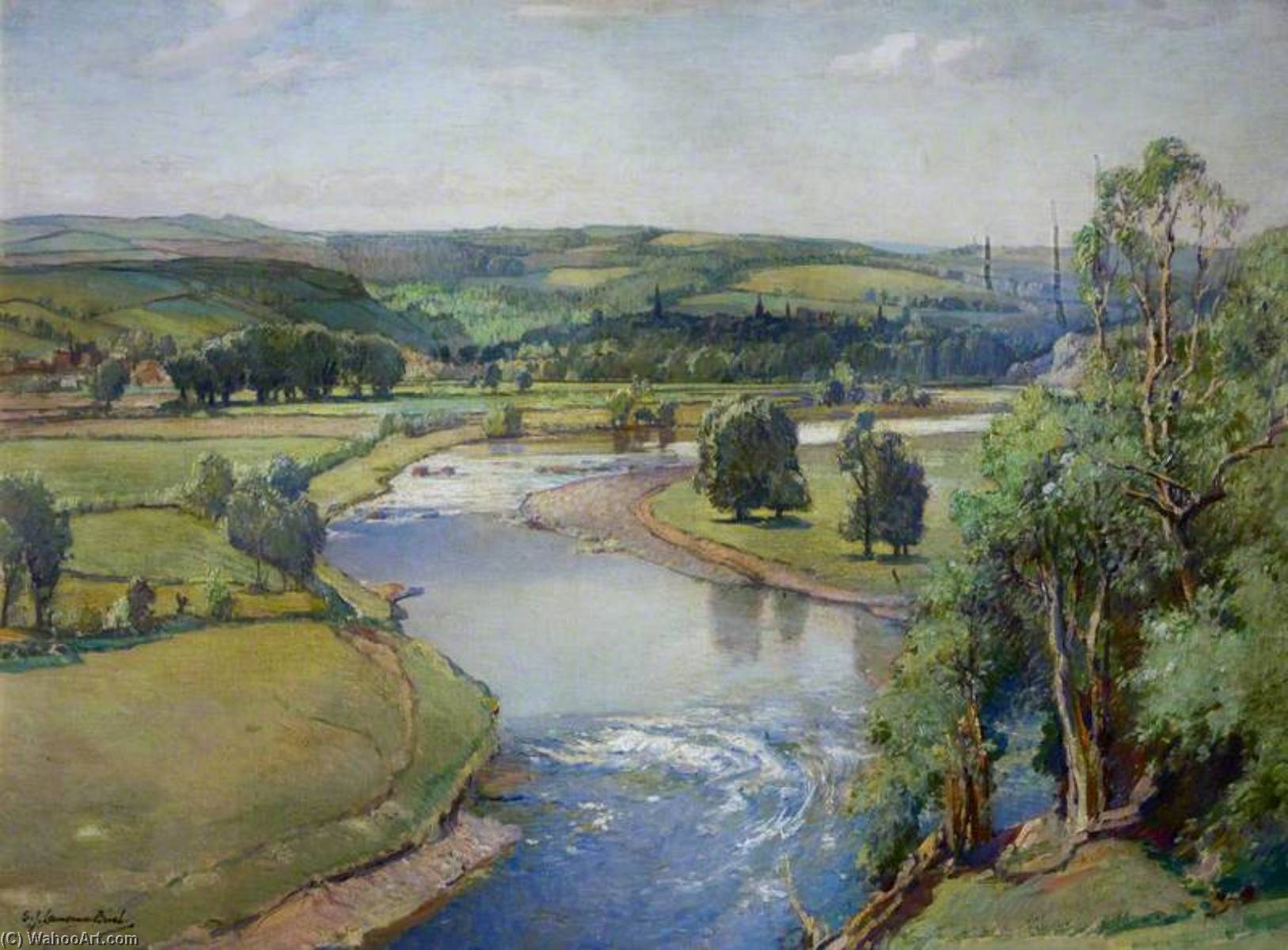 Tweed's Fair River, Melrose — Samuel John Lamorna Birch