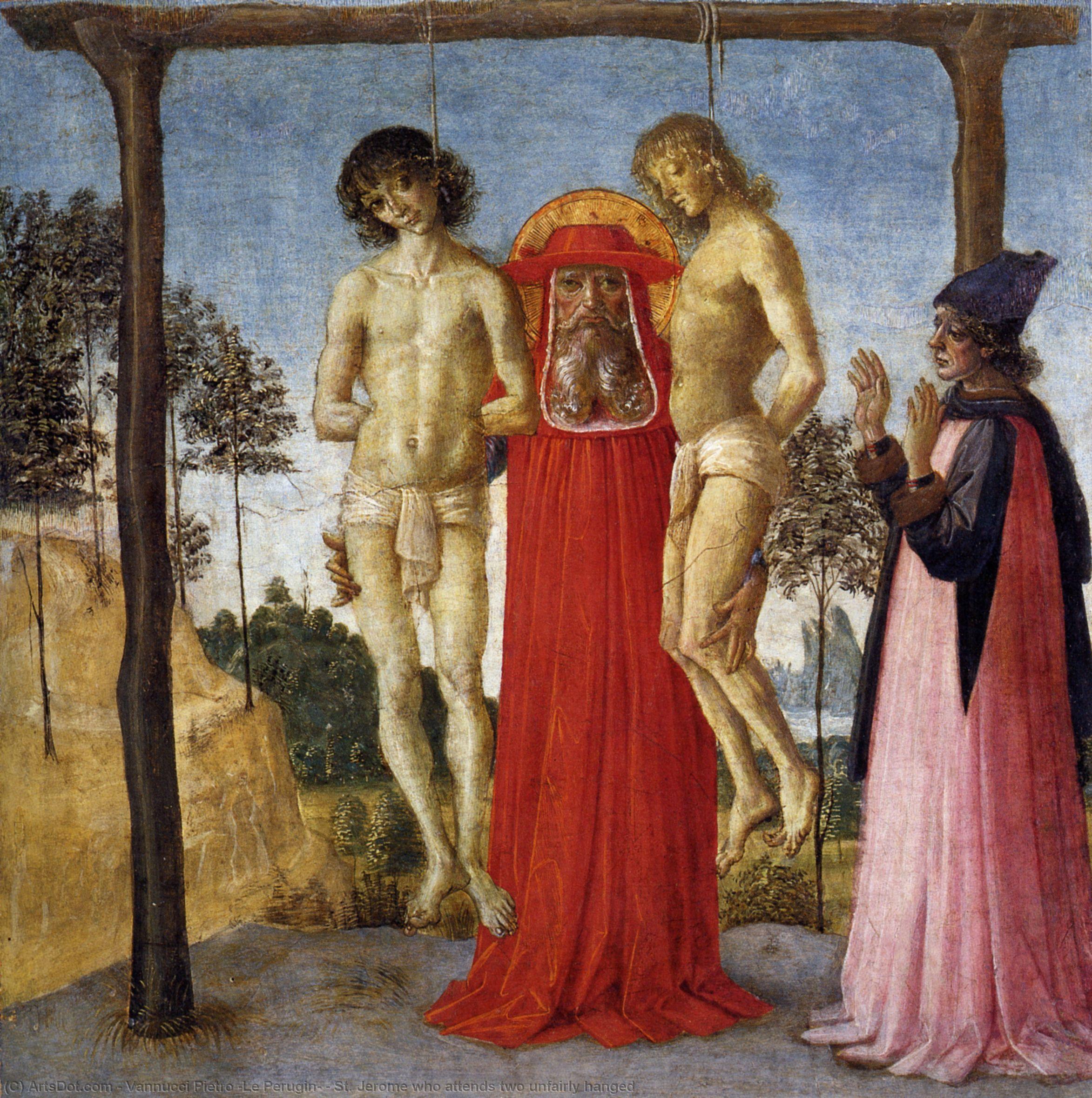St. Jerome Who Attends Two Unfairly Hanged — Vannucci Pietro (le Perugin)