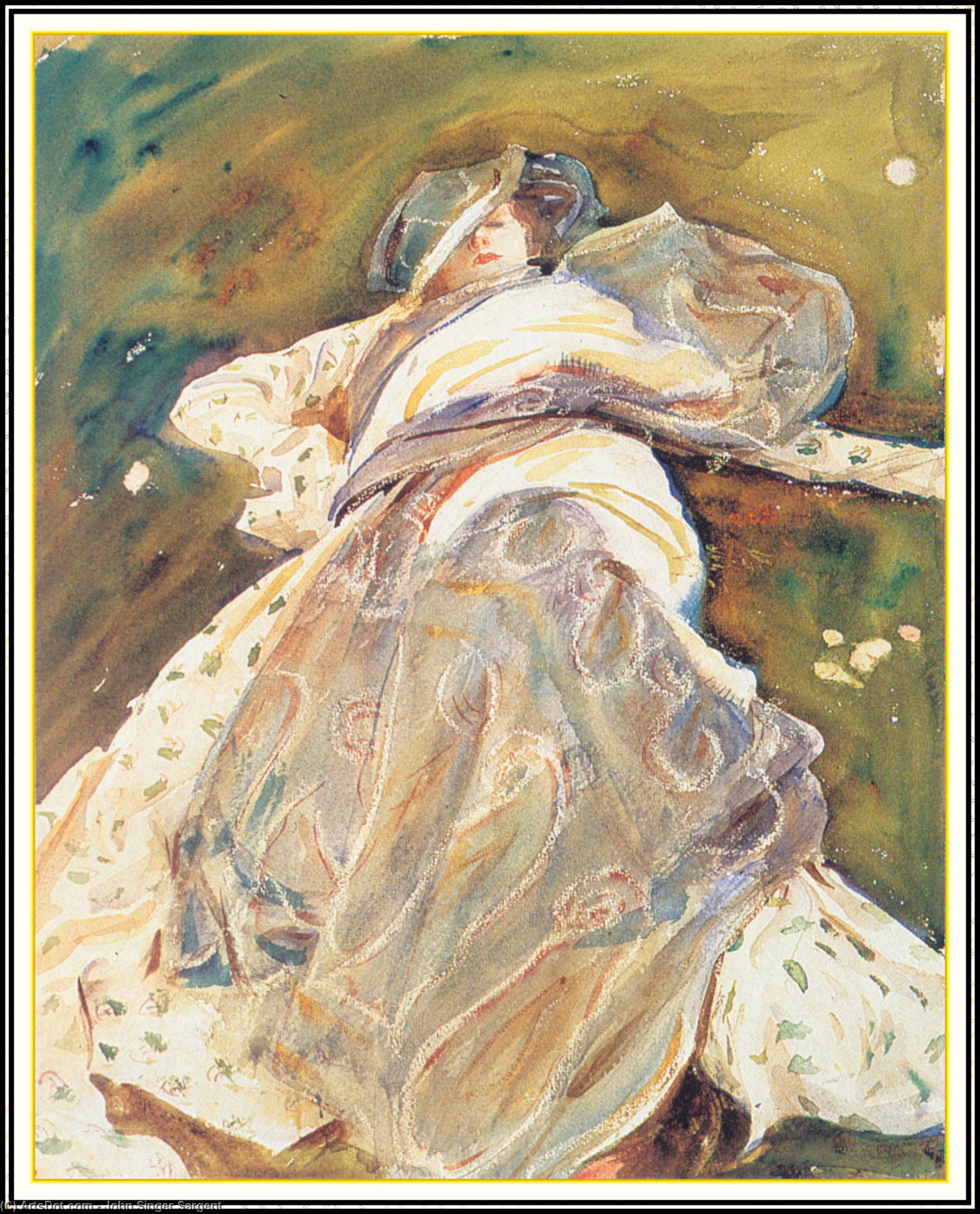 Woman Reclining — John Singer Sargent