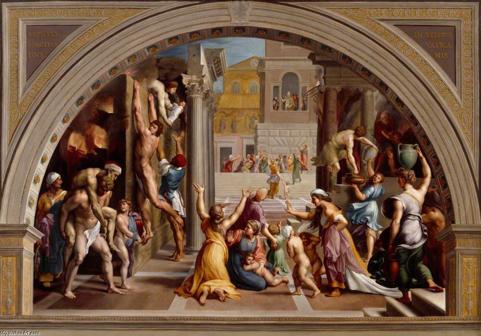 The Burning Of The Borgo — Giuseppe Cades
