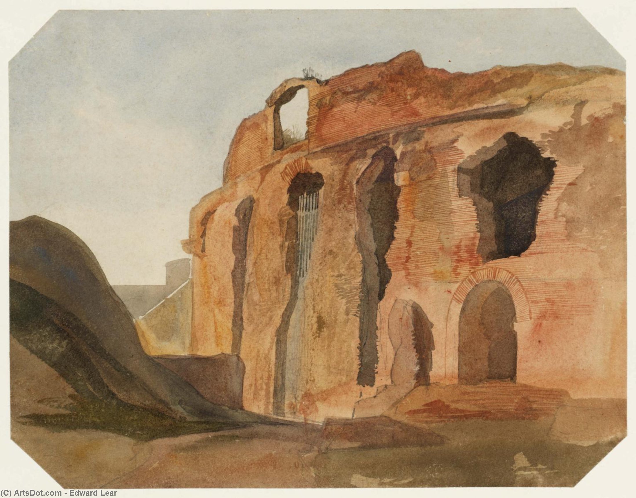 The Baths Of Trajan — Edward Lear