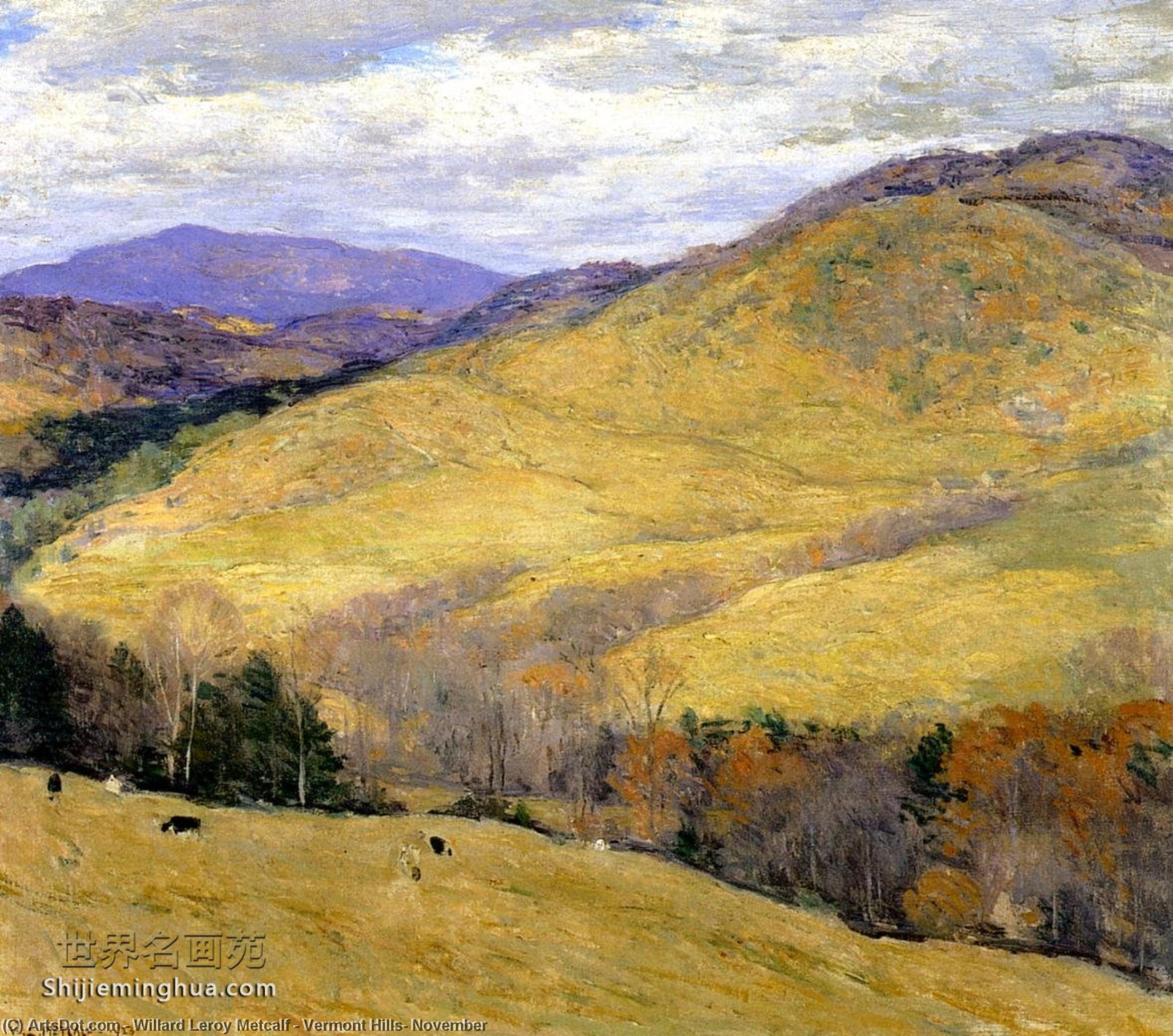 Vermont Hills, November — Willard Leroy Metcalf