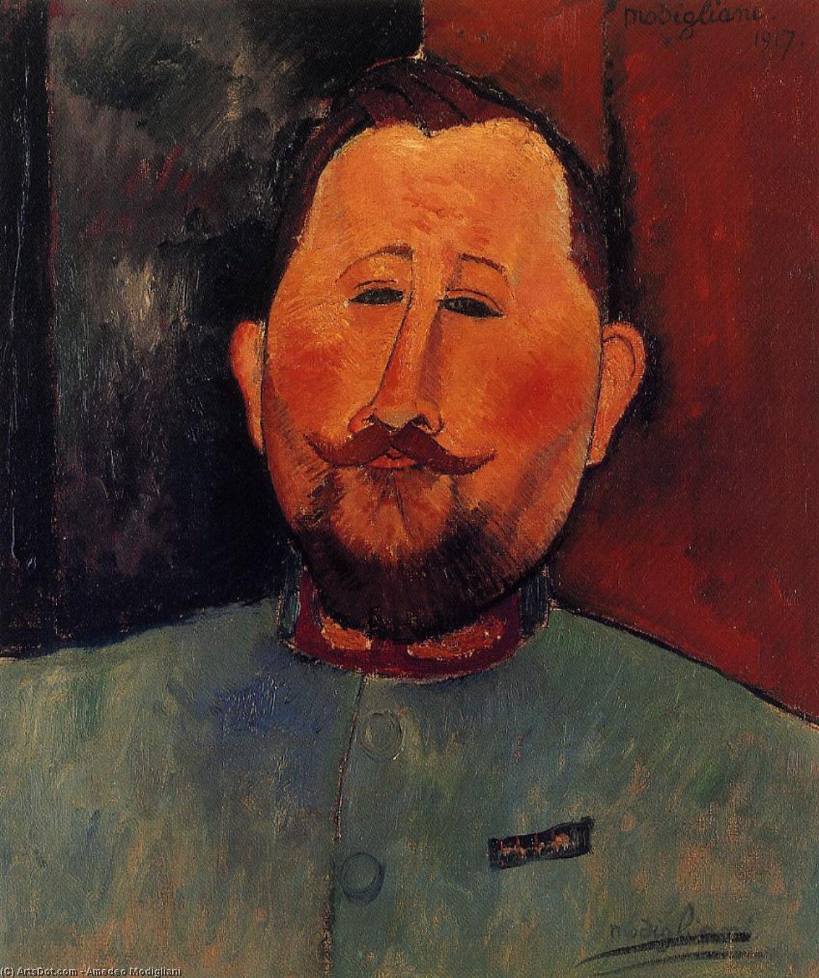 Portrait Of Doctor Devaraigne — Amedeo Clemente Modigliani