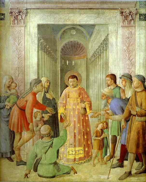 Distributing Of Alms — Fra Angelico
