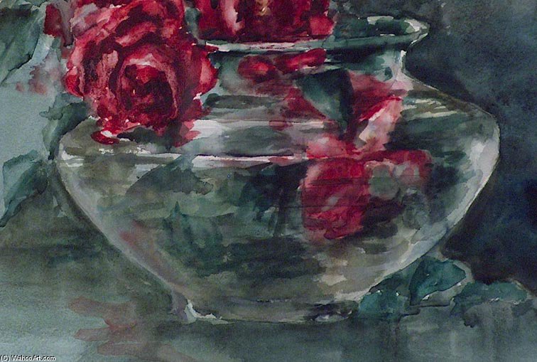 Red Roses (detail) — Anna Althea Hills