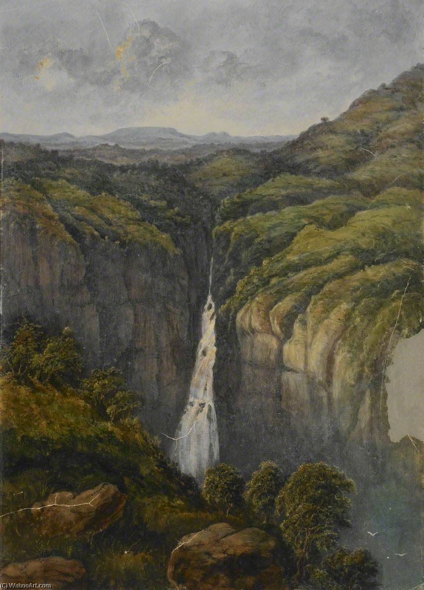 Waterfall In The Western Ghats — William Robert Houghton