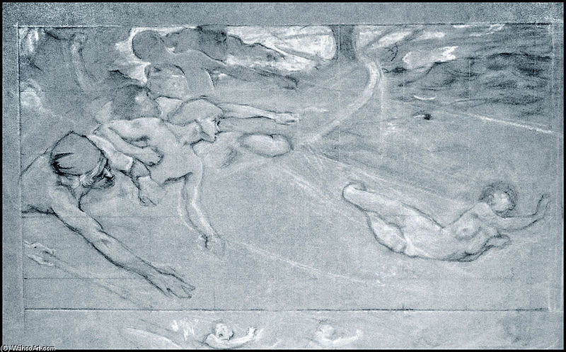 Study For The Sea Maiden Composition — Herbert James Draper