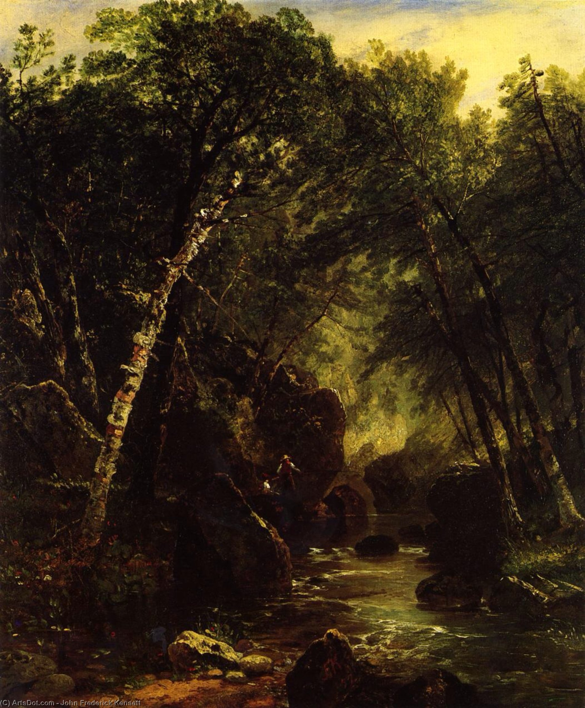 Trout Fisherman — John Frederick Kensett