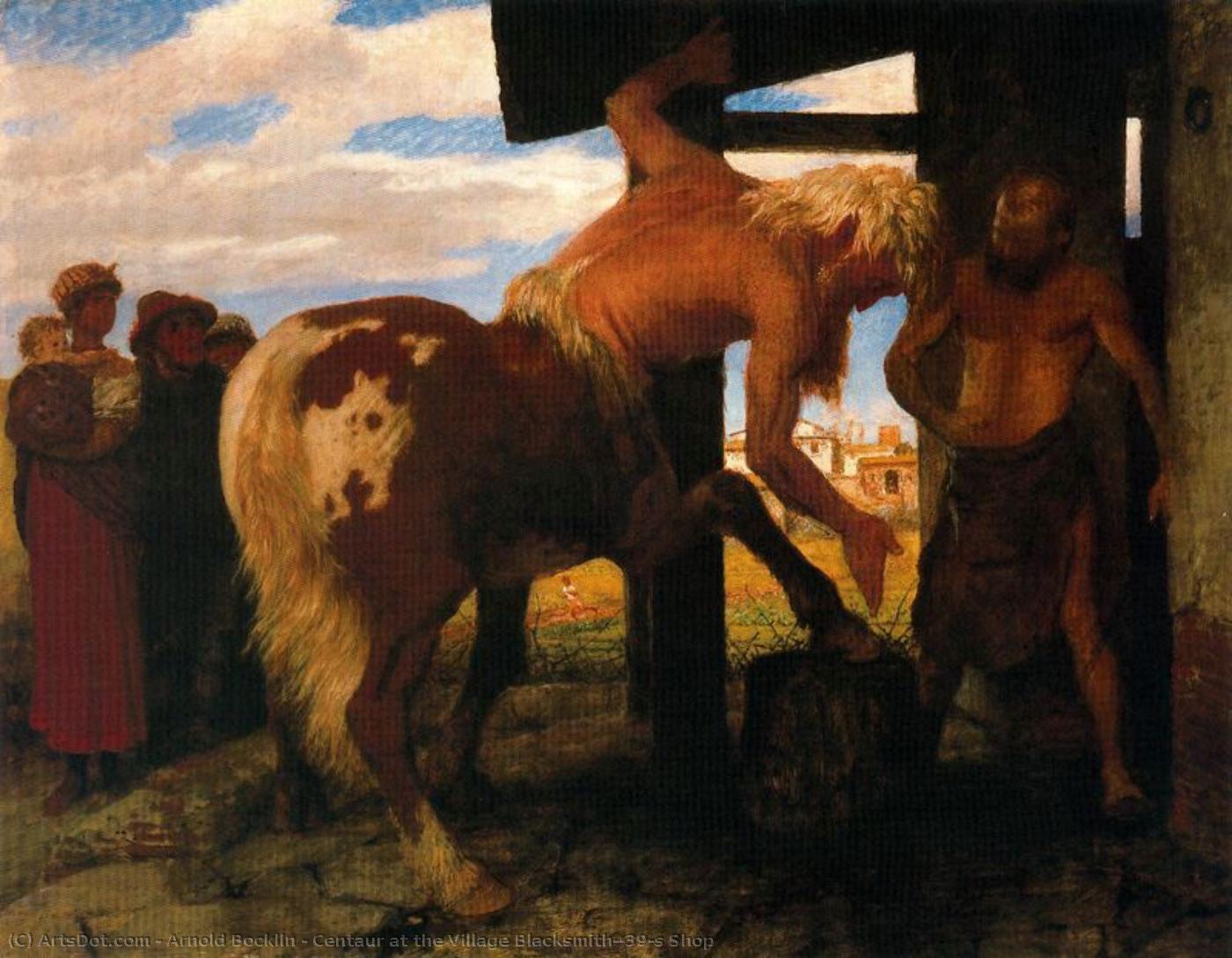 Centaur At The Village Blacksmith's Shop — Arnold Böcklin