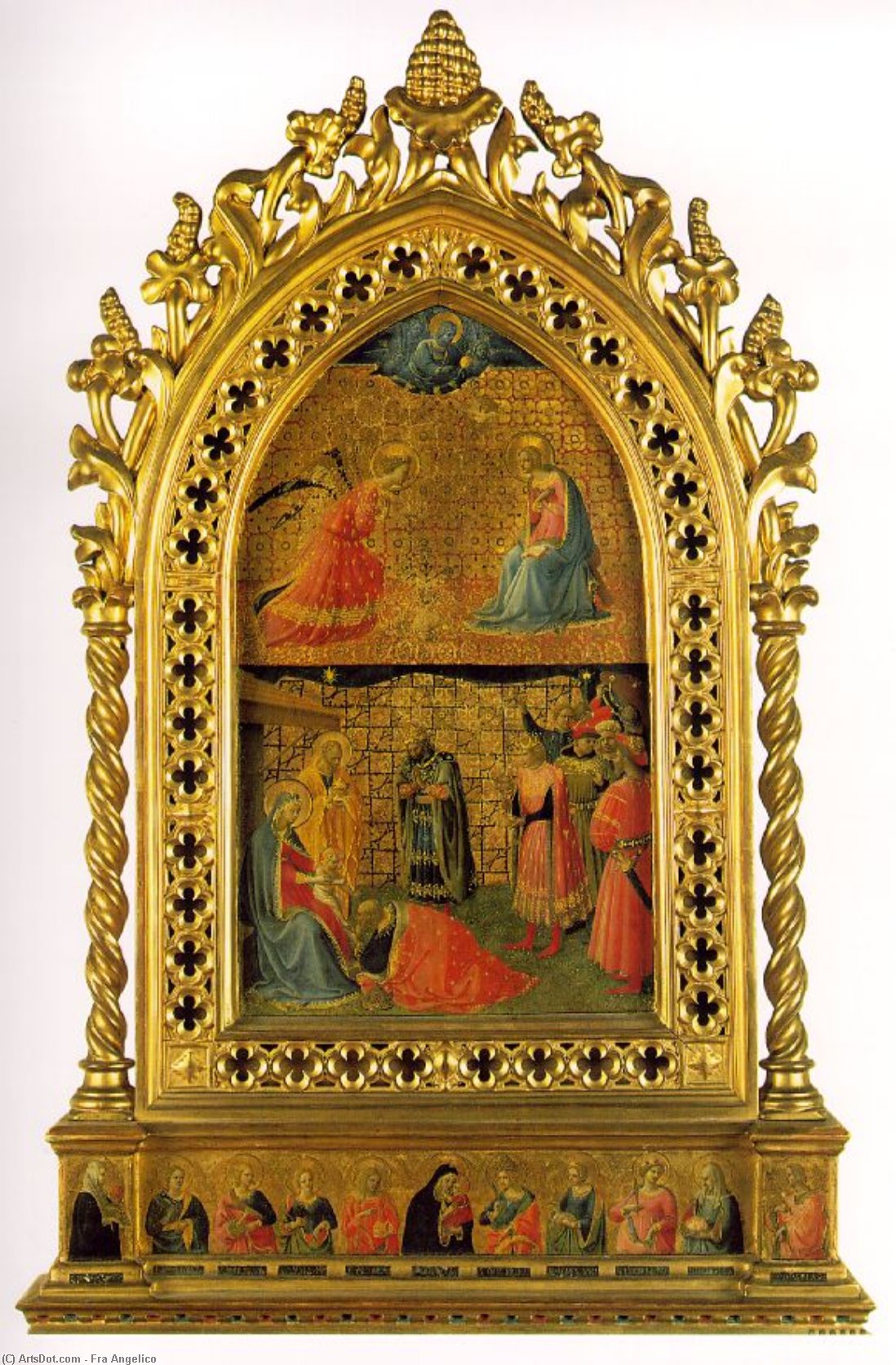 Adoration And Annunciation - — Fra Angelico