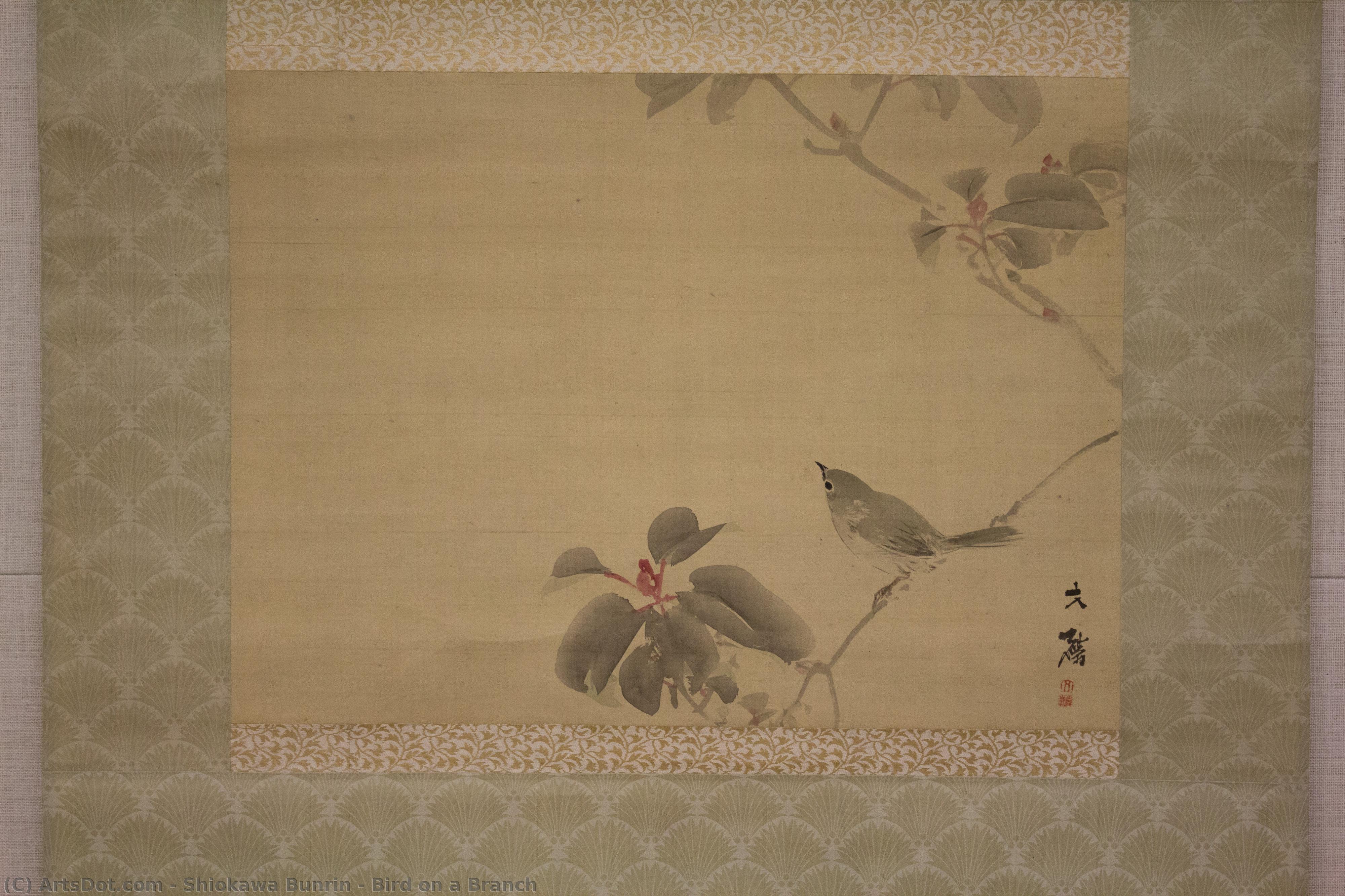 Bird On A Branch — Shiokawa Bunrin