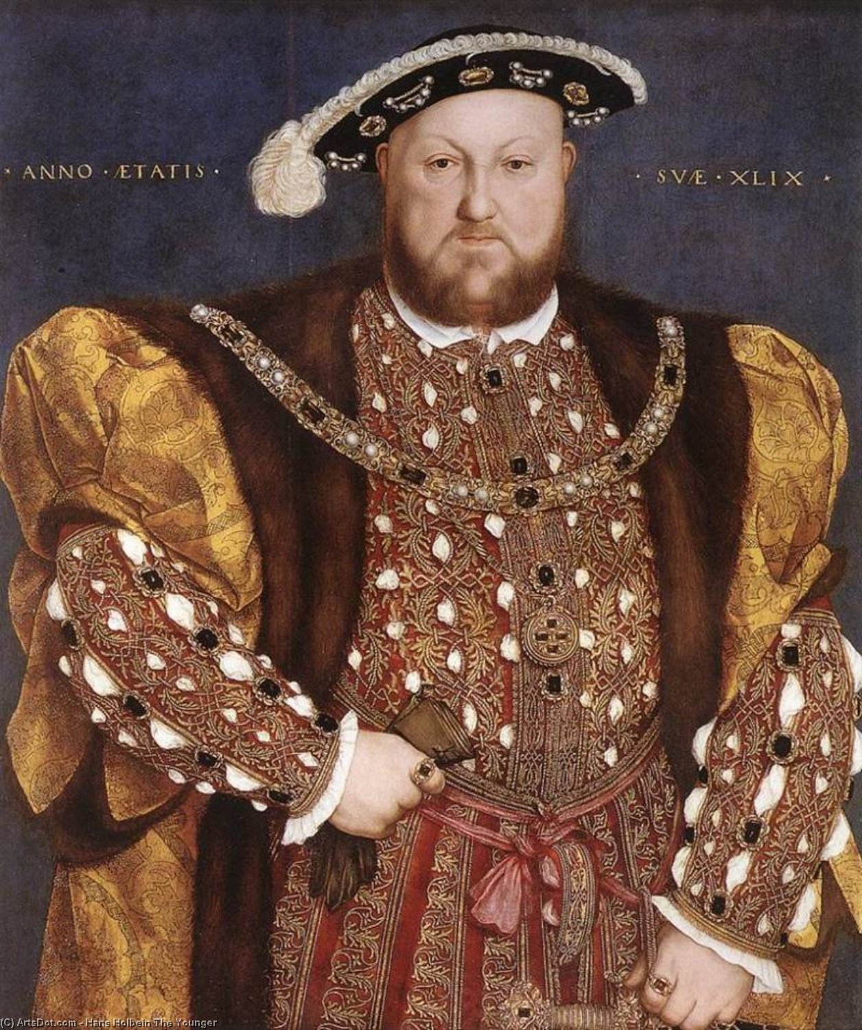 Portrait Of Henry Viii, Galleria — Hans Holbein The Younger