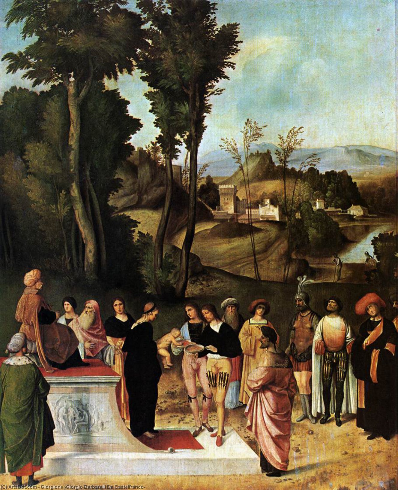 Moses' Trial By Fire — Giorgione