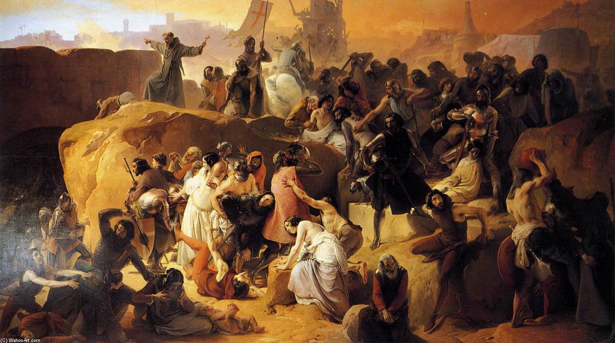 Crusaders Thirsting Near Jerusalem — Francesco Hayez