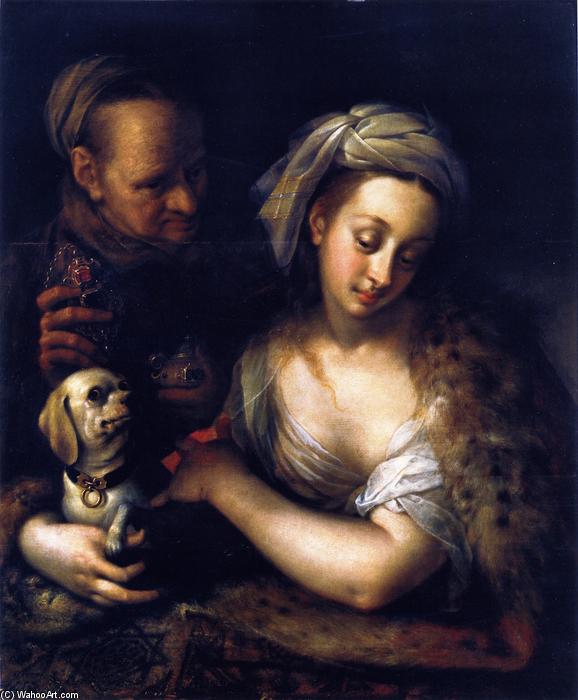 A Courtesan With Her Procuress — Hans Von Aachen