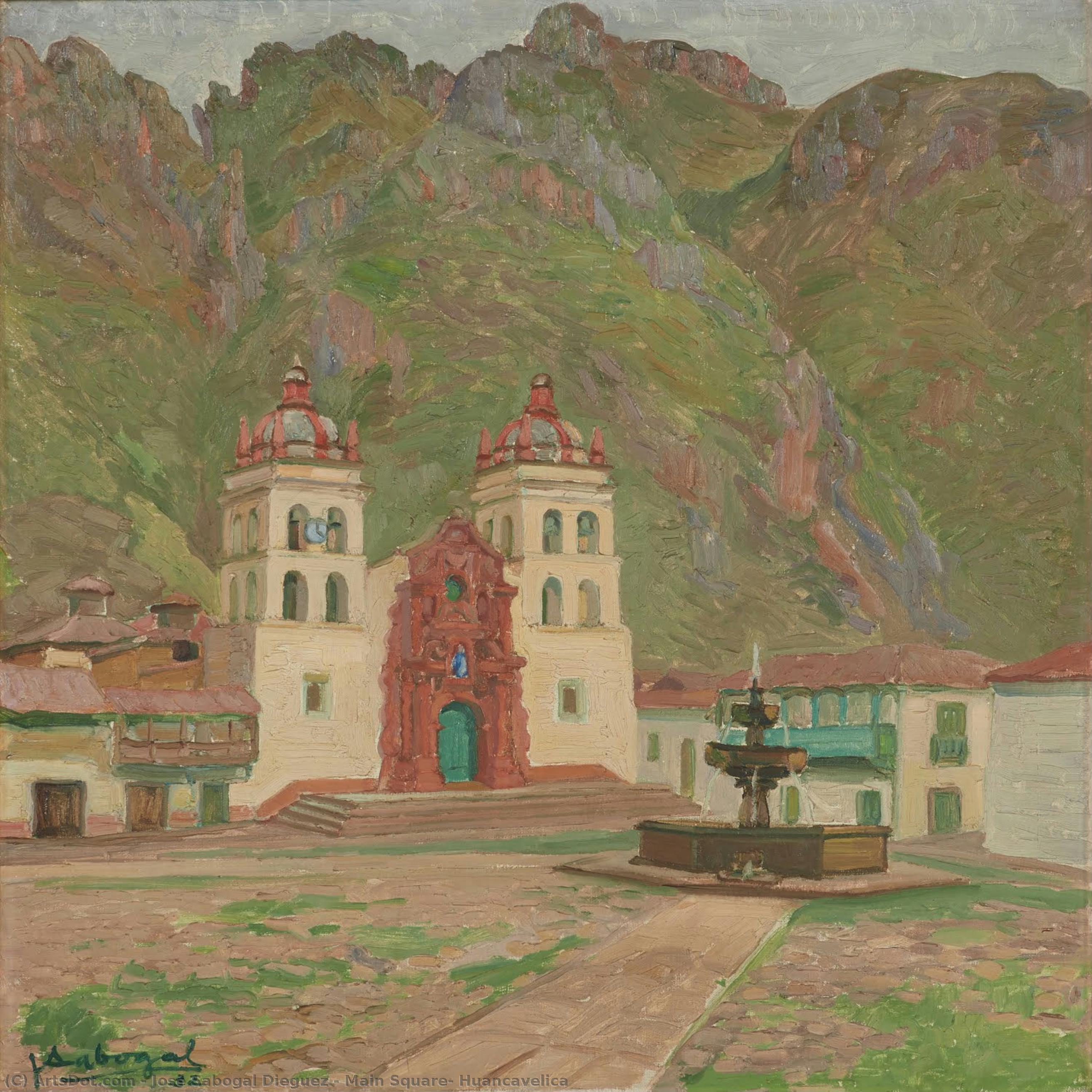 Main Square, Huancavelica — José Sabogal Dieguez