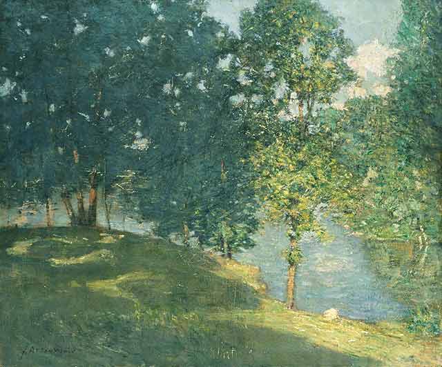 Afternoon By The Pond — Julian Alden Weir