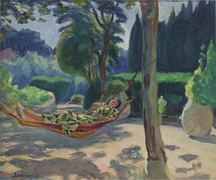 Young Woman On A Hammock — Henri Lebasque