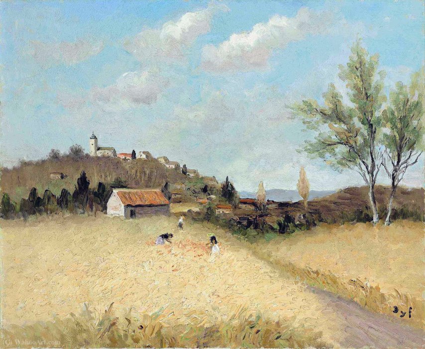 Flowers Gathering In Provence, (1982) — Marcel Dyf