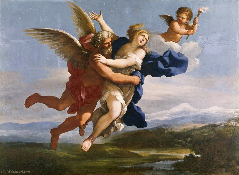 Boreas Abducting Oreithyia — Giovanni Francesco Romanelli