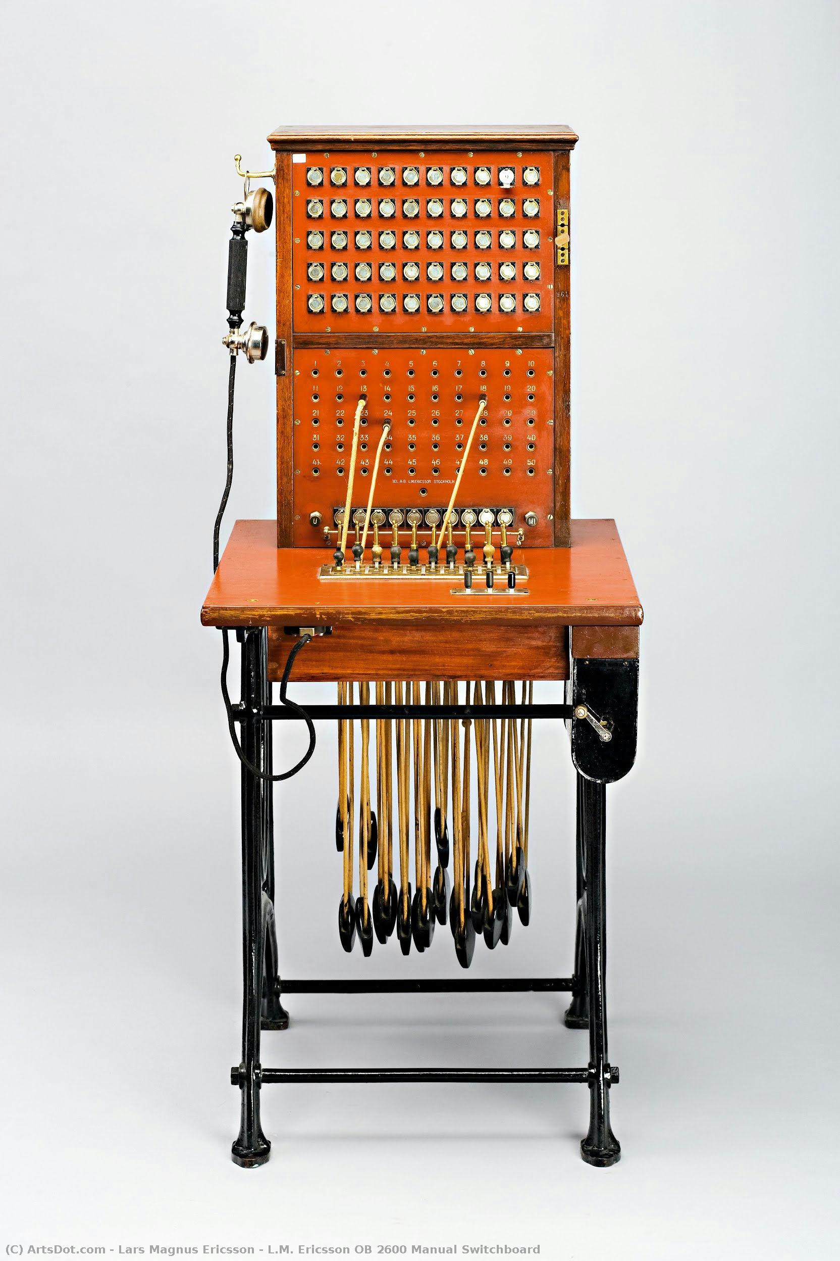 L.m. Ericsson Ob 2600 Manual Switchboard — Lars Magnus Ericsson