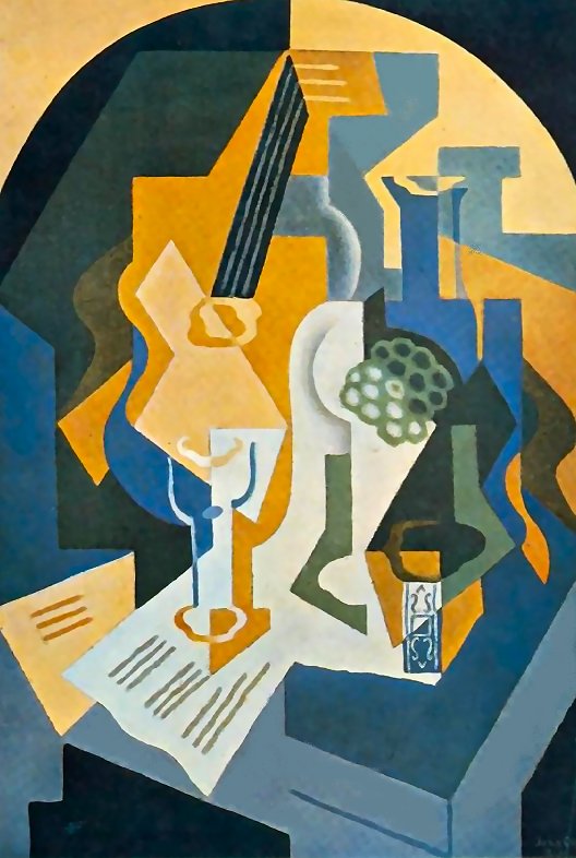 Still Life With Fruit And Mandolin — Juan Gris