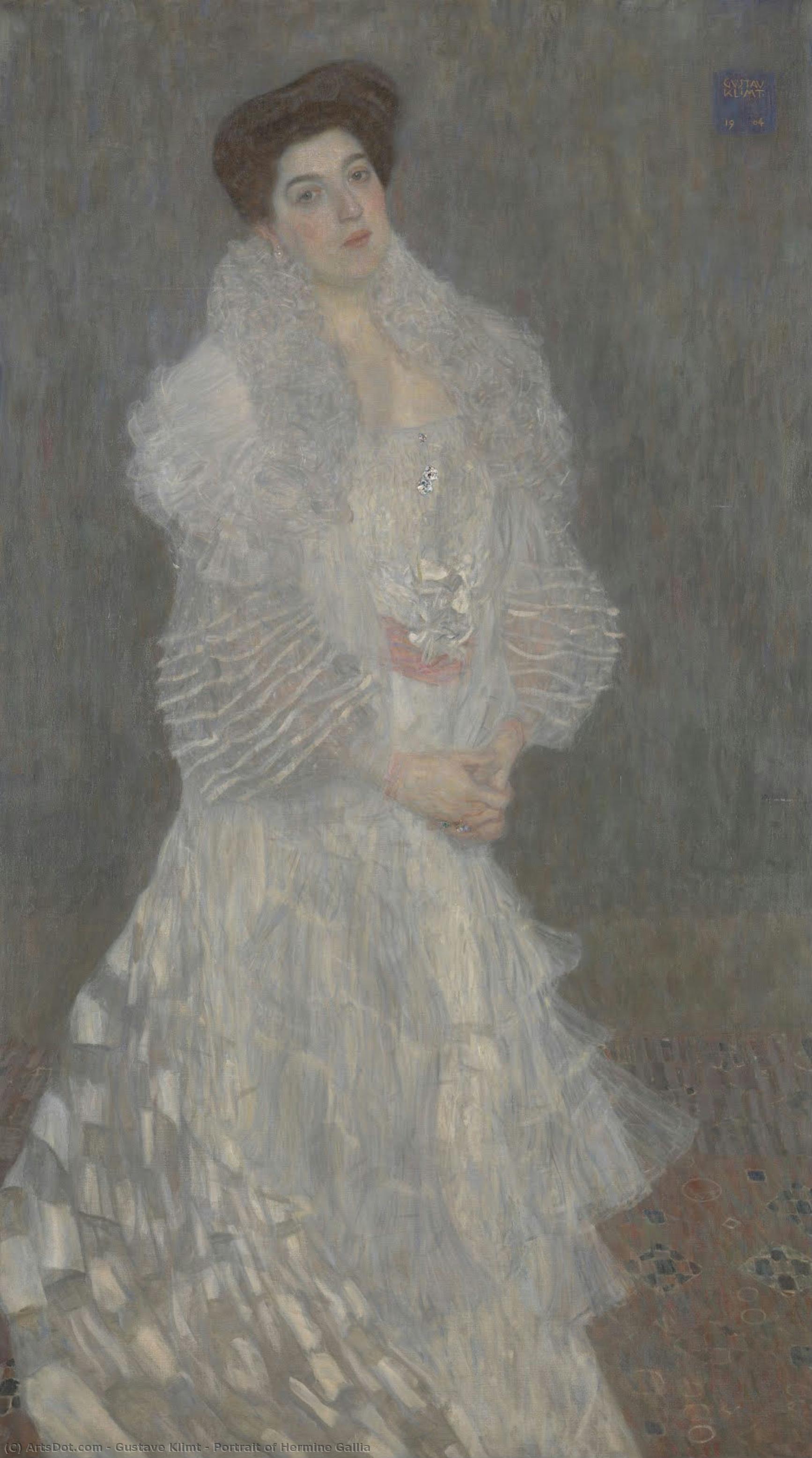 Portrait Of Hermine Gallia — Gustav Klimt