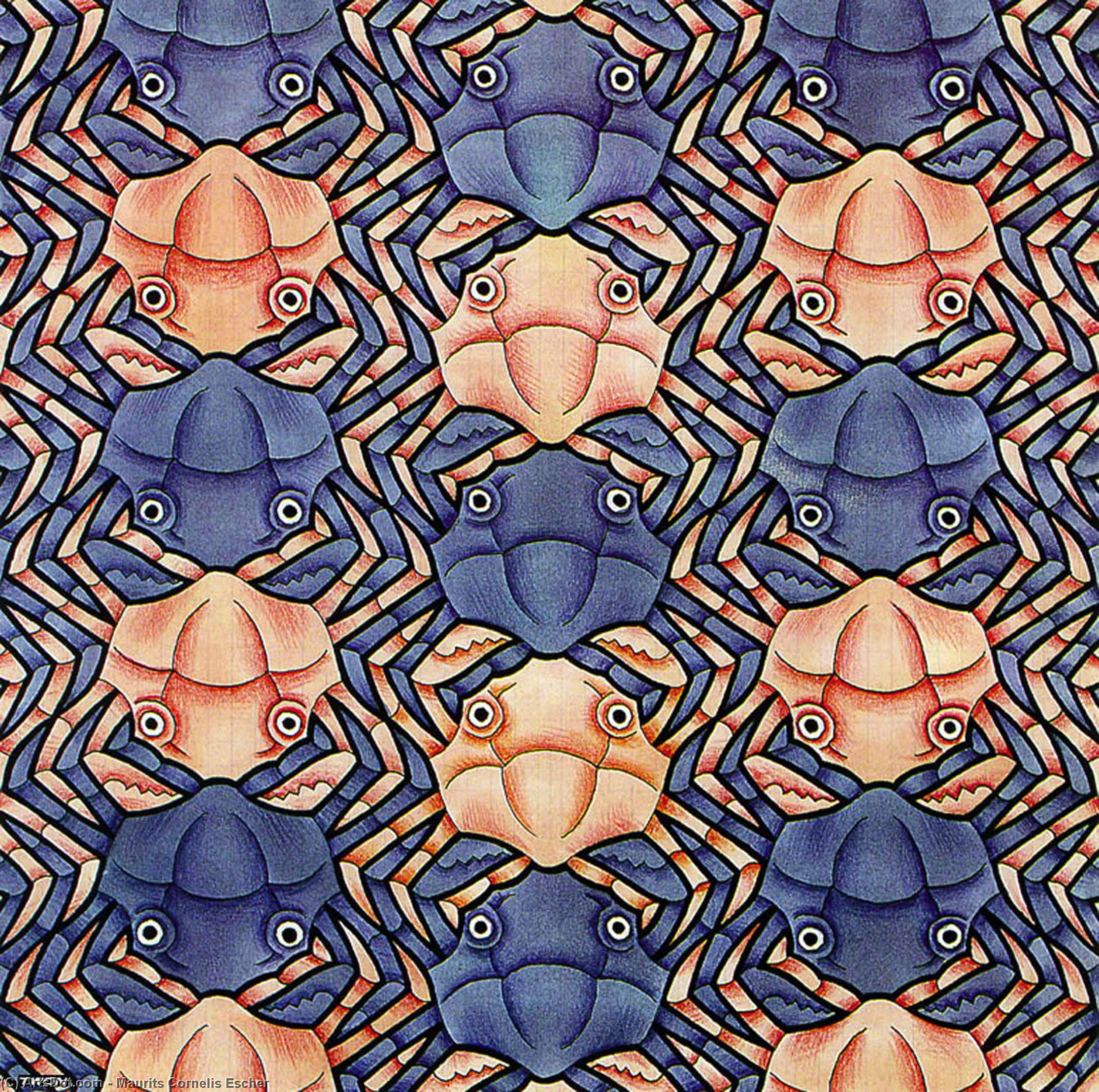 Watercolor 117 Crab — Maurits Cornelis Escher