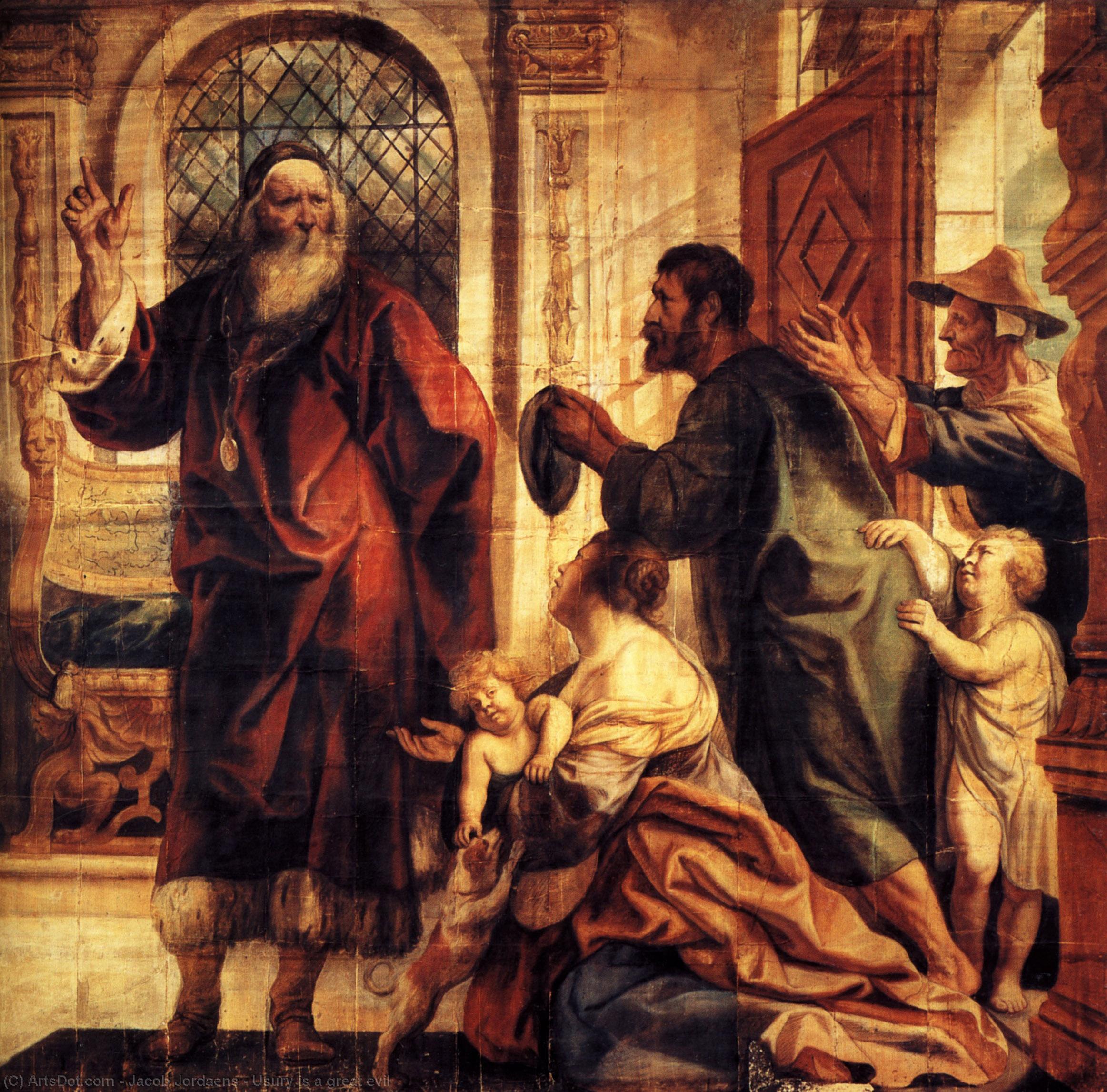 Usury Is A Great Evil — Jacob Jordaens