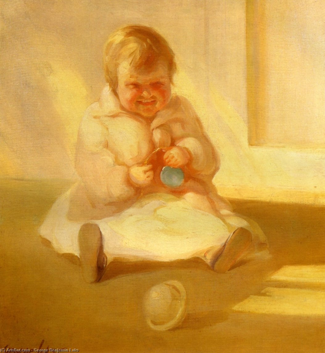 Child With A Toy — George Benjamin Luks