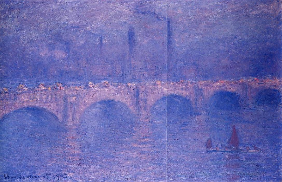 Waterloo Bridge, Hazy Sun — Claude Monet
