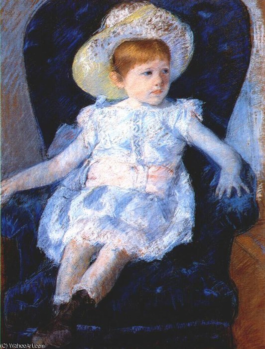 Elsie In A Blue Chair — Mary Stevenson Cassatt
