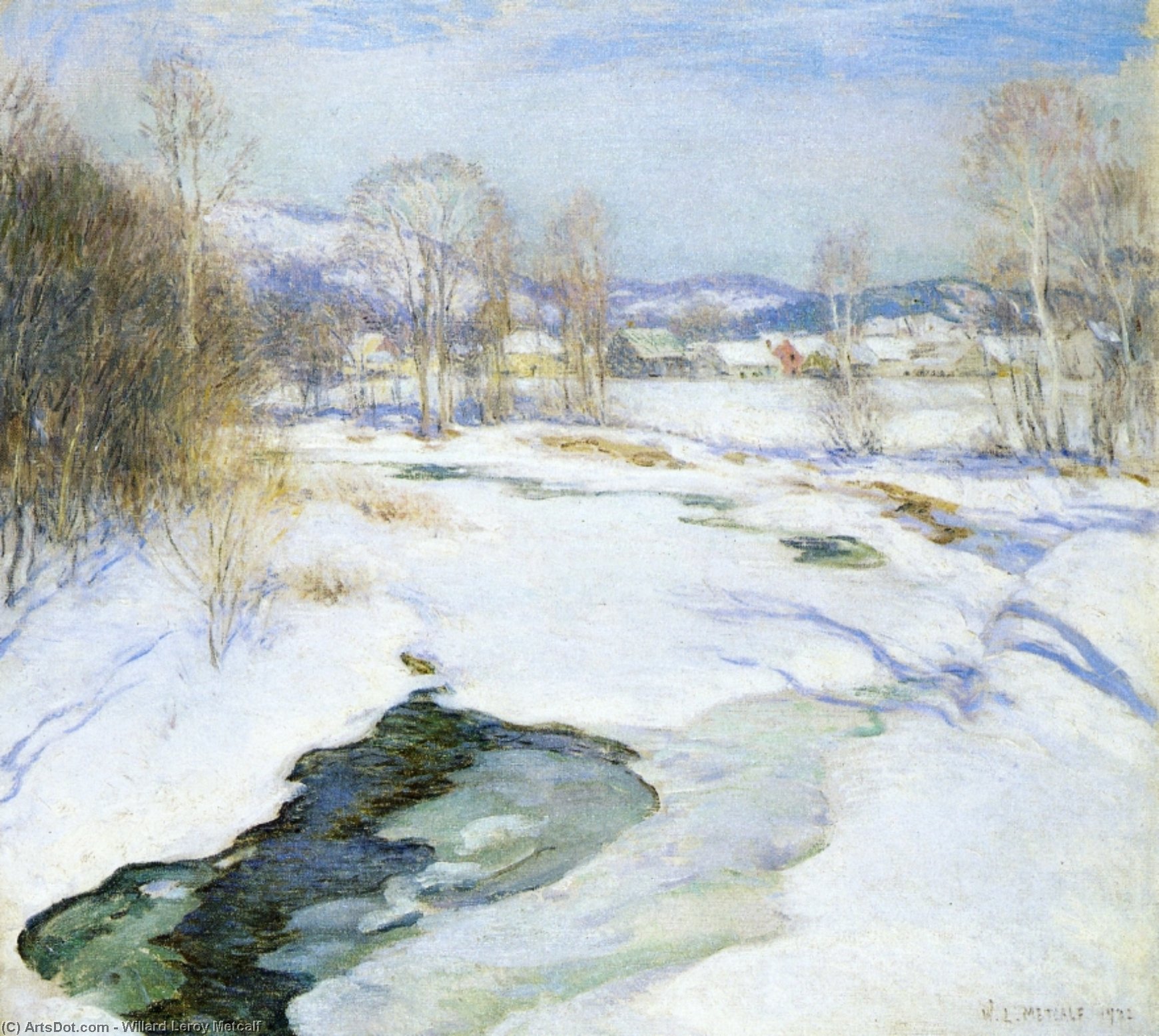 Icebound Brook (also Known As Winter's Mantle) — Willard Leroy Metcalf