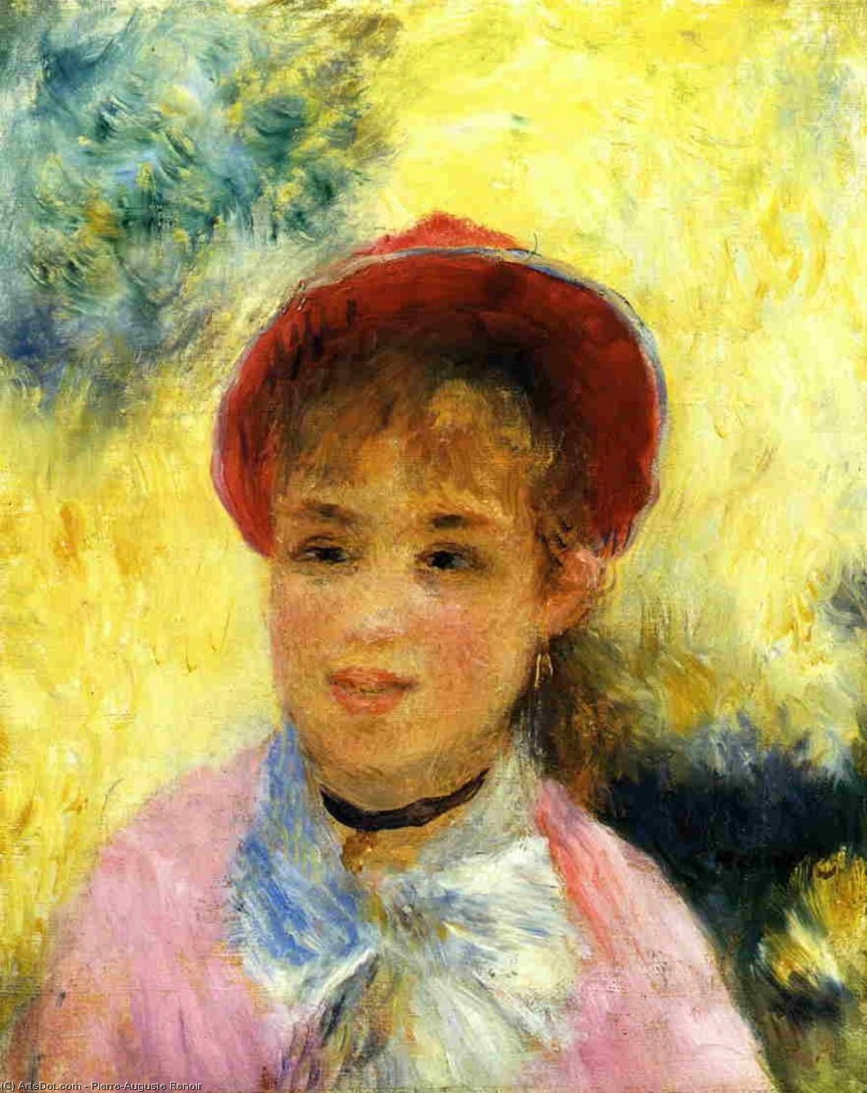 Modele From The Moulin De La Galette — Pierre-auguste Renoir