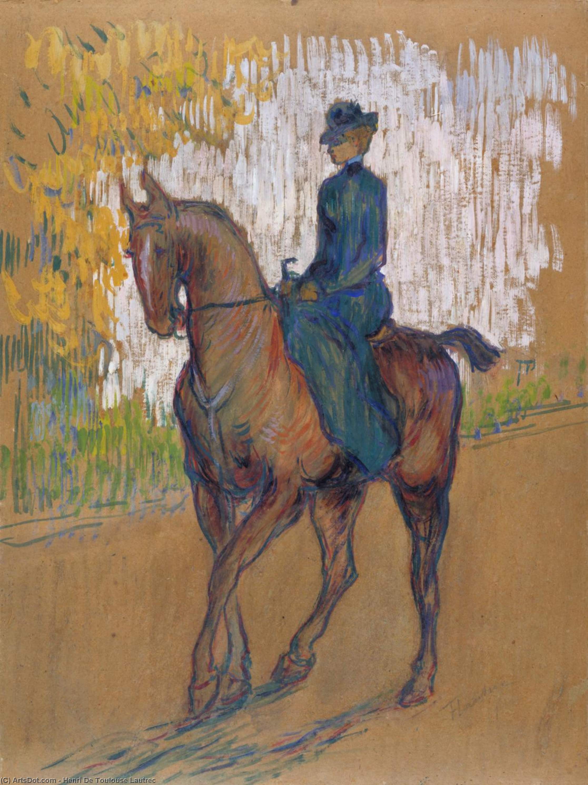 Side-saddle — Henri De Toulouse-lautrec