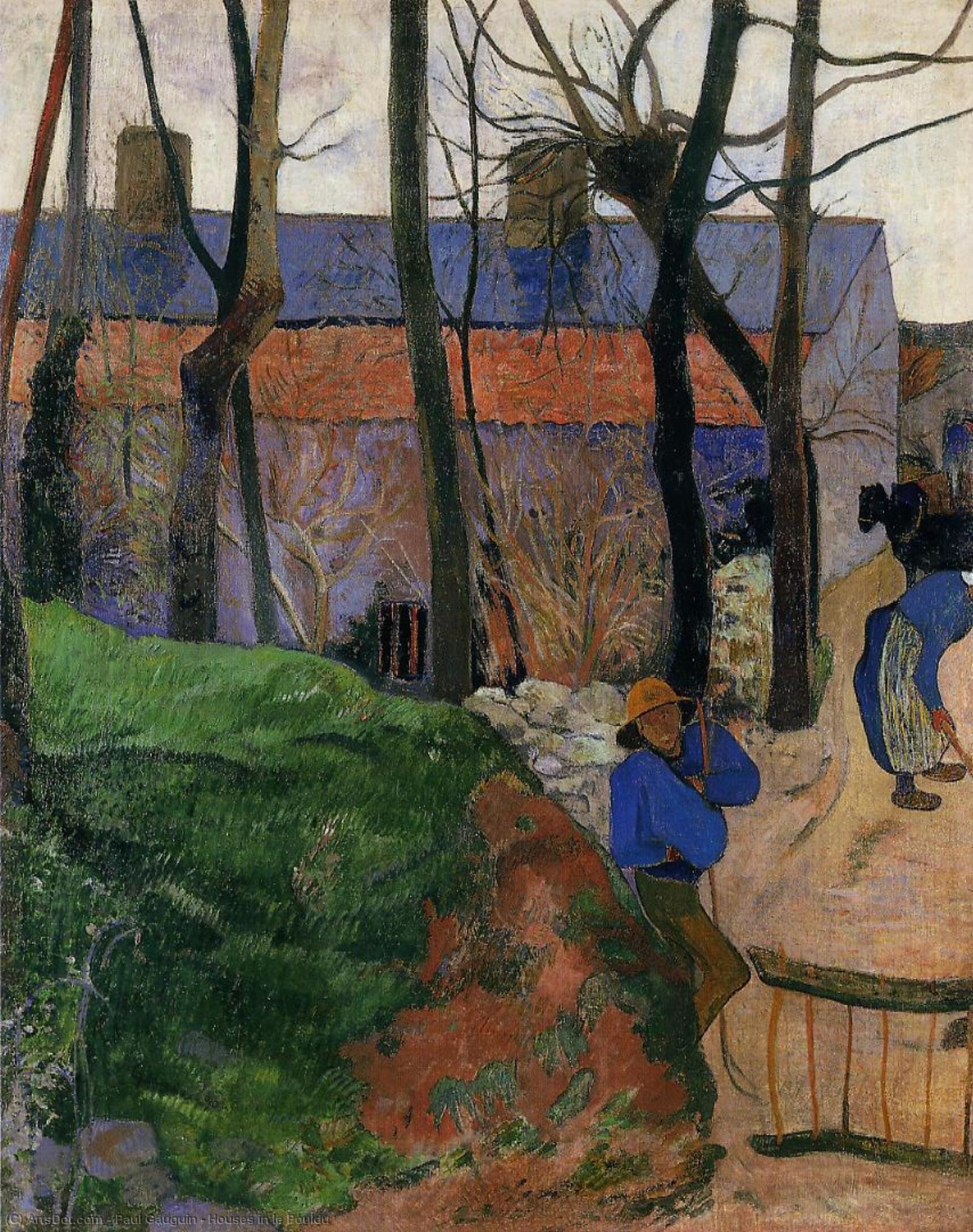 Houses In Le Pouldu — Eugène Henri Paul Gauguin