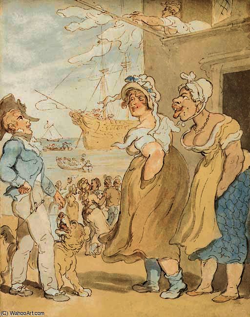 Sailors Bidding Farewell — Thomas Rowlandson