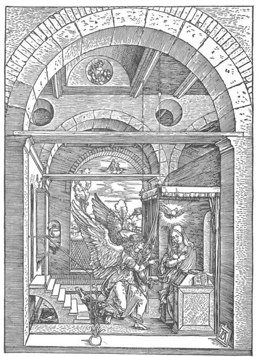 Life Of The Virgin:7. The Annunciation — Albrecht Dürer