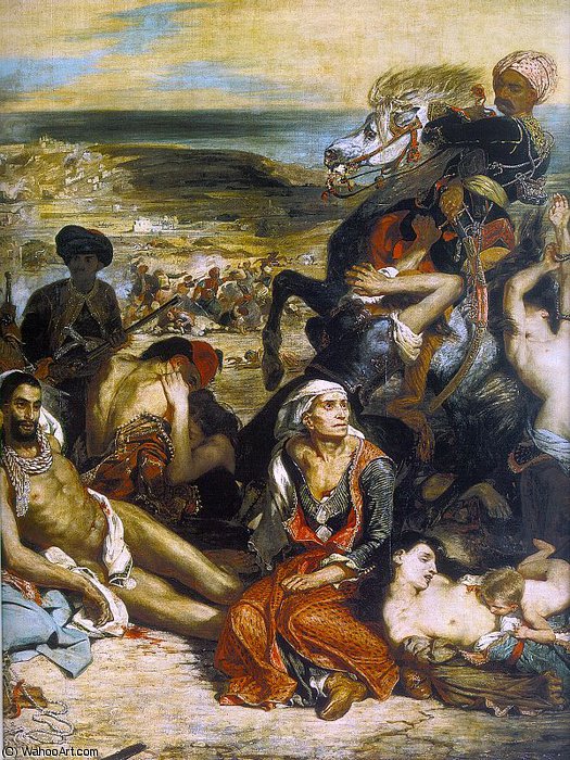 The Massacre At Chios (detail) — Eugène Delacroix