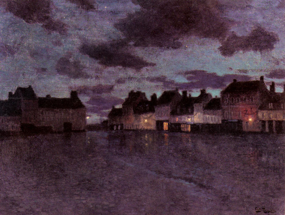 Marketplace In France, After A Rainstorm — Frits Thaulow