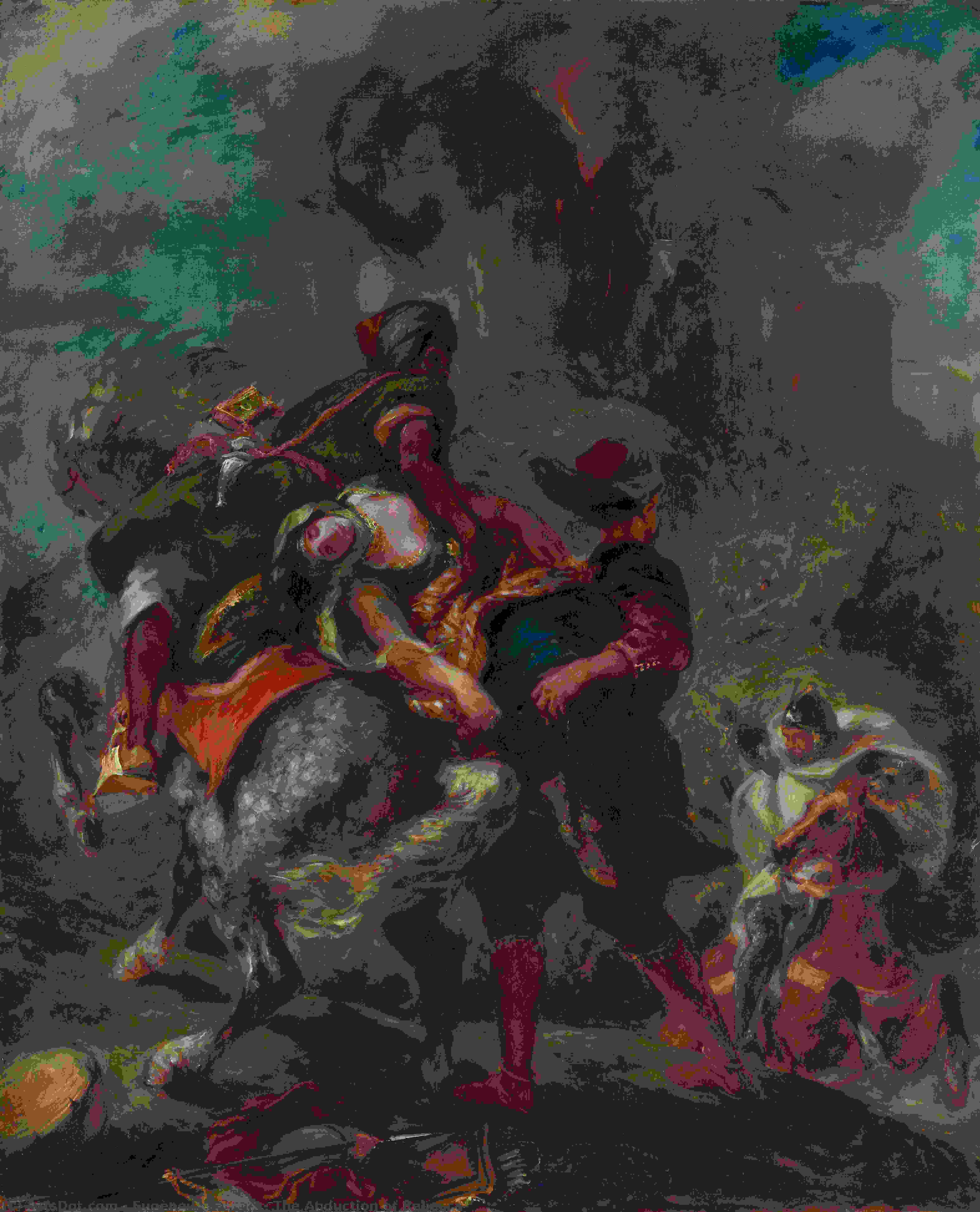 The Abduction Of Rebecca — Eugène Delacroix