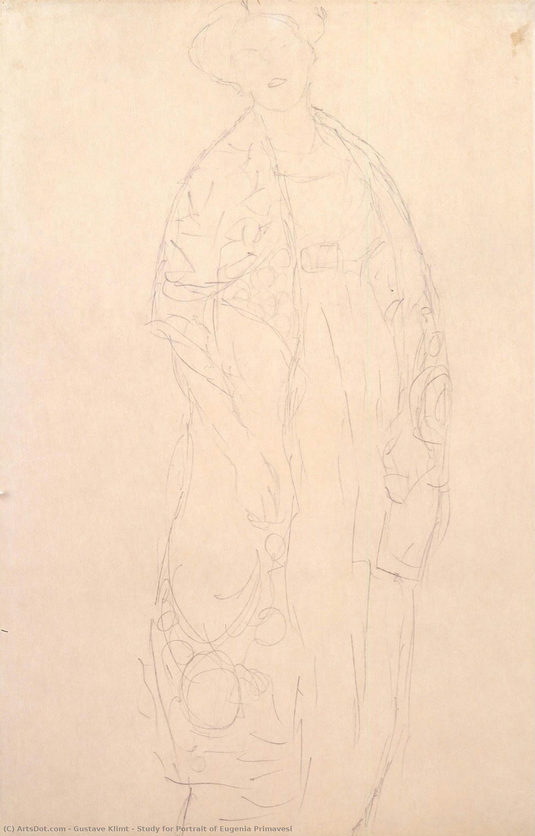 Study For Portrait Of Eugenia Primavesi — Gustav Klimt