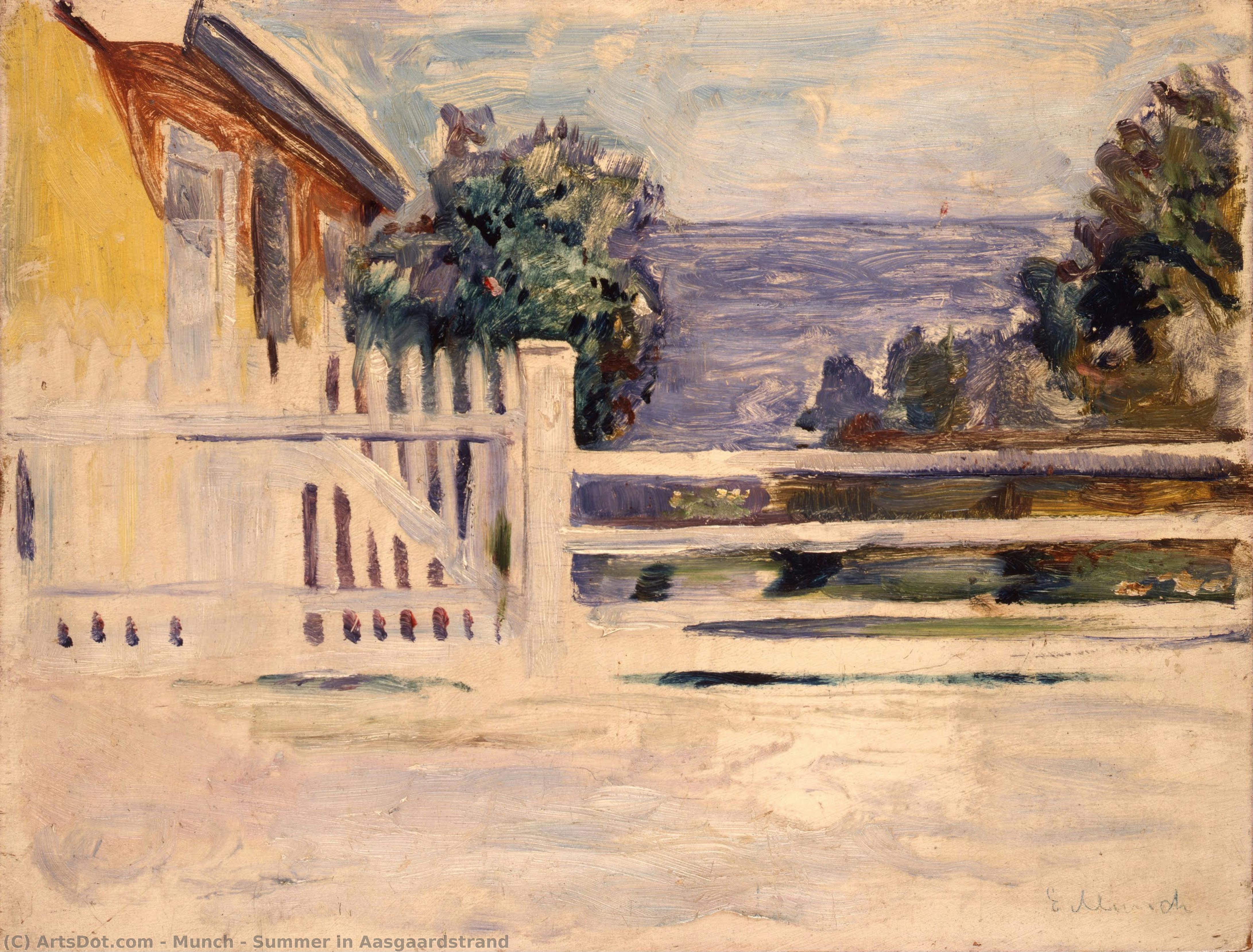 Summer In Aasgaardstrand — Edvard Munch