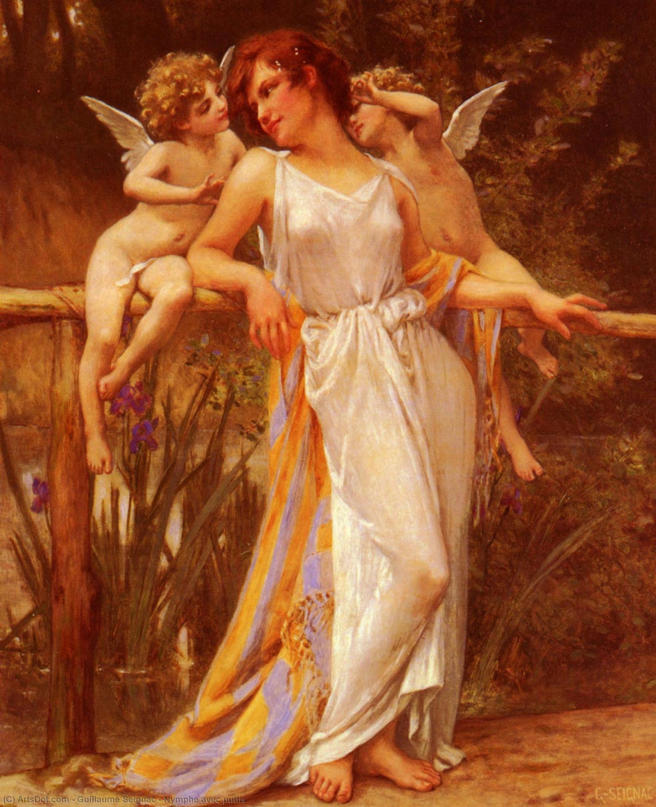 Nymphe Avec Puttis — Guillaume Seignac