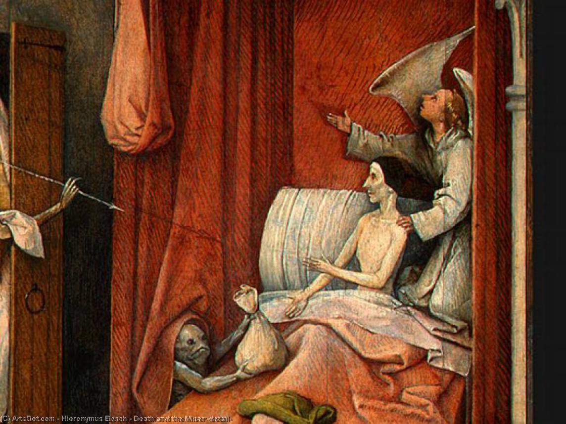 Death And The Miser (detail) — Hieronymus Bosch