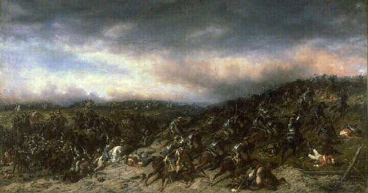 Cuirassiers De Waterloo Ou Le Chemin Creux — Hippolyte Bellangé