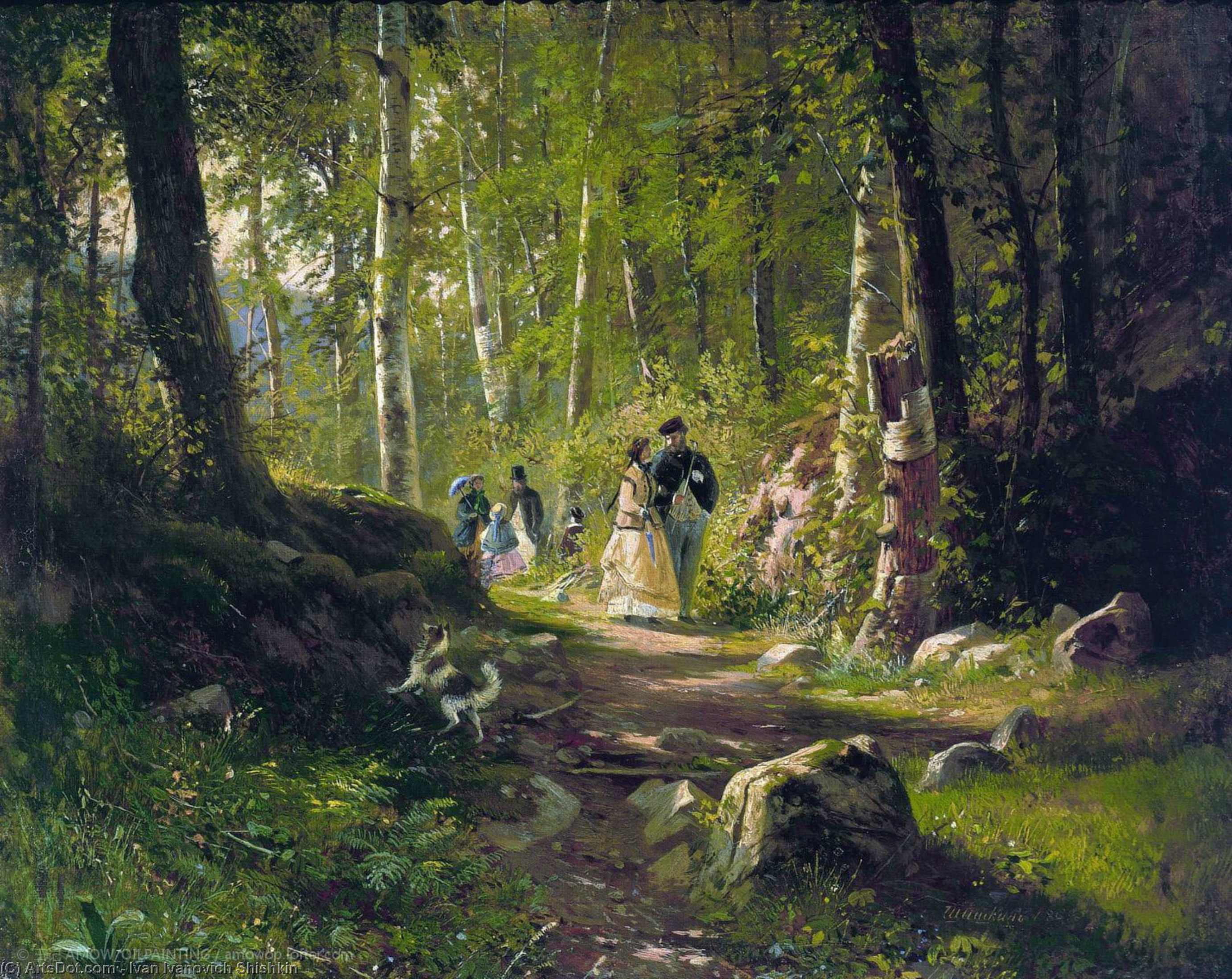 A Walk In The Forest — Ivan Ivanovich Shishkin