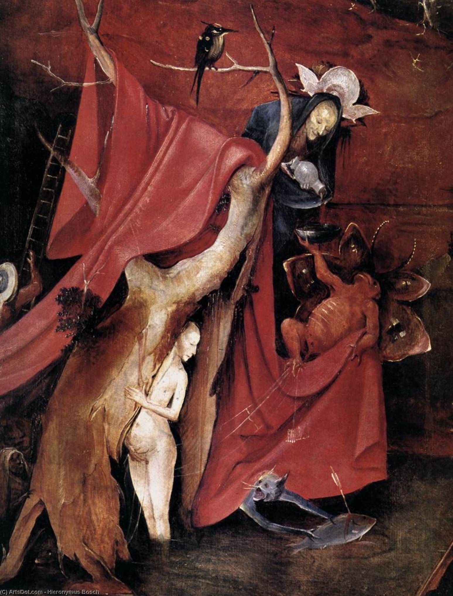 Triptych Of Temptation Of St Anthony (detail) (13) — Hieronymus Bosch