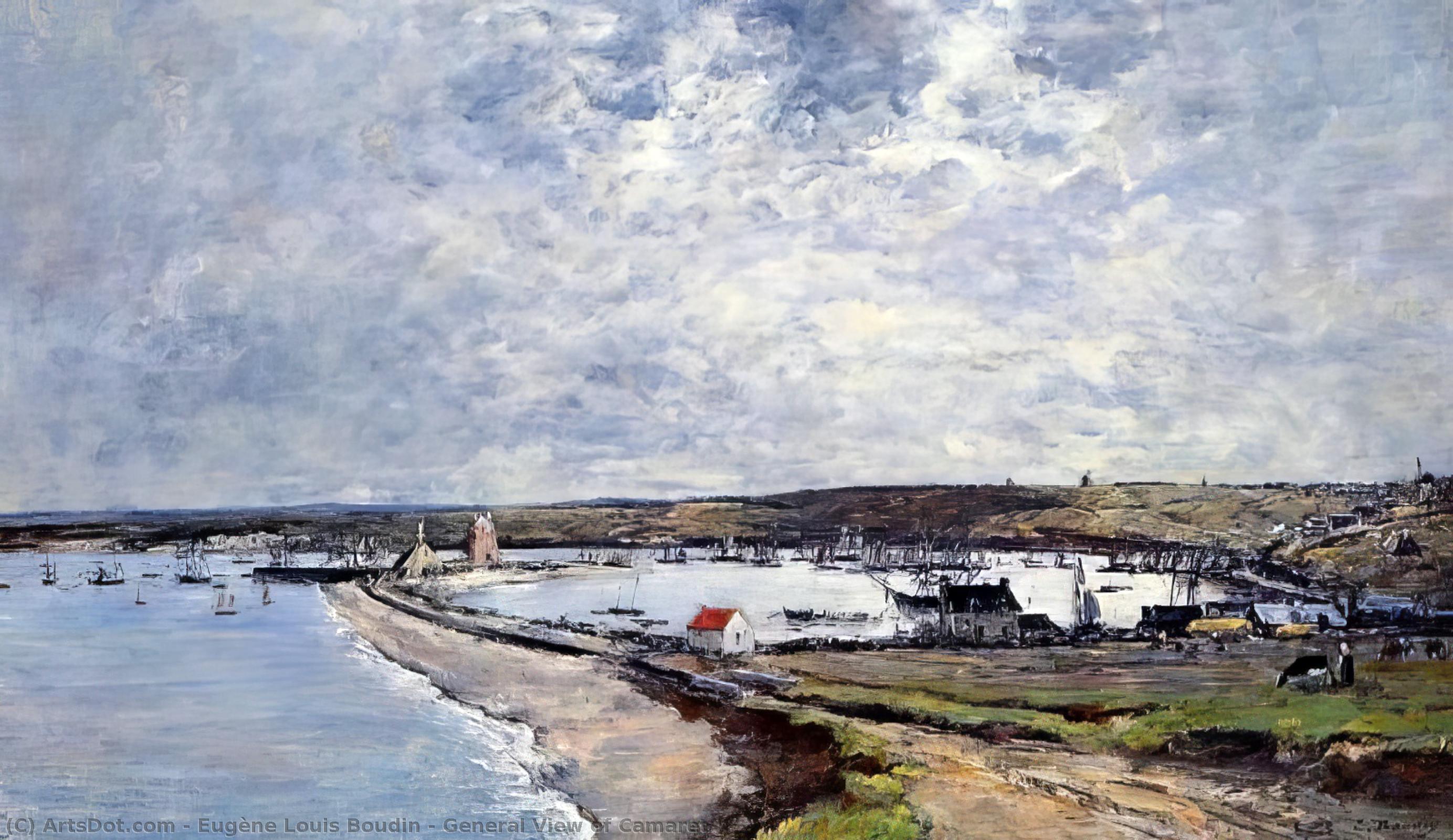 General View Of Camaret — Eugène Louis Boudin